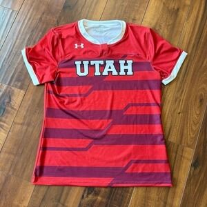 Utah Utes Under Armour Red Soccer‎ Practice Jersey Men's Medium